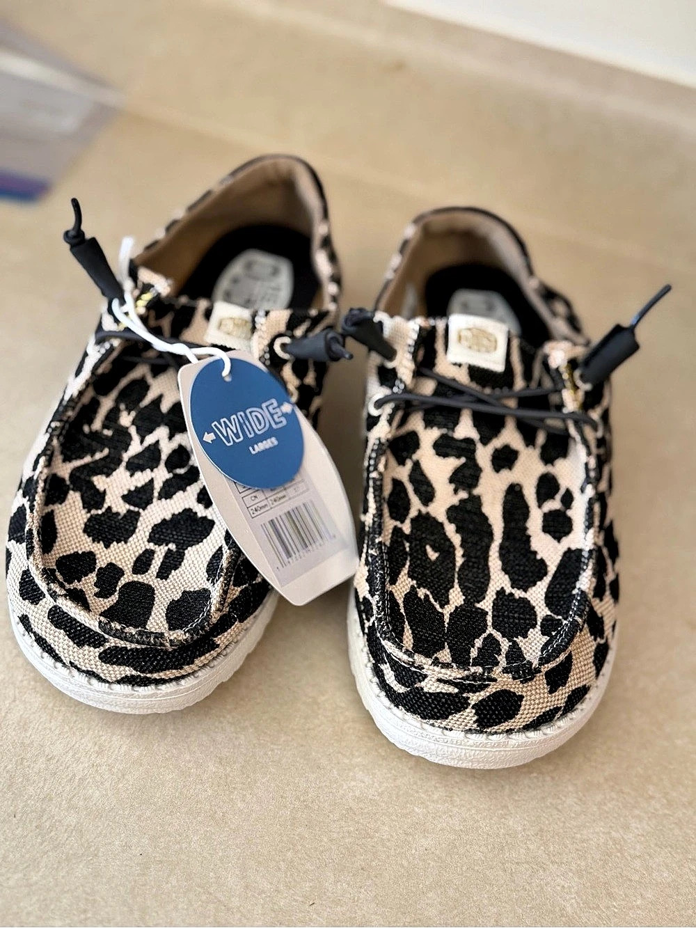 Hey Dude Wendy Leopard Print Sneakers - Picture 2 of 4